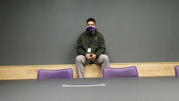 Ronaldo, en una sala de reuniones de Zorrilla.
