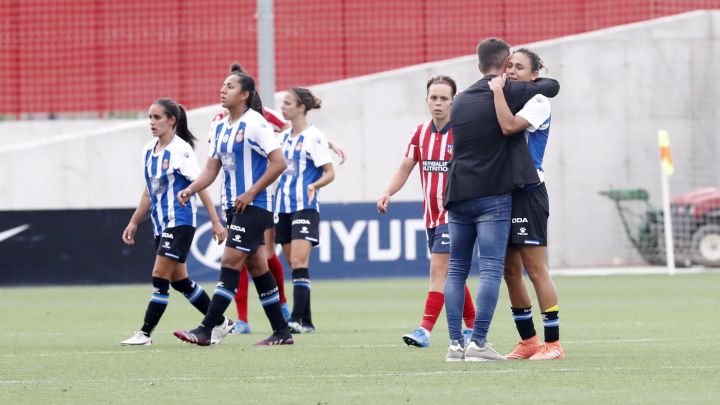 05/06/21 PARTIDO FUTBOL FEMENINO PRIMERA DIVISION ATLETICO DE MADRID vs ESPANYOL TRISTEZAS JUGADORAS ESPANYOL