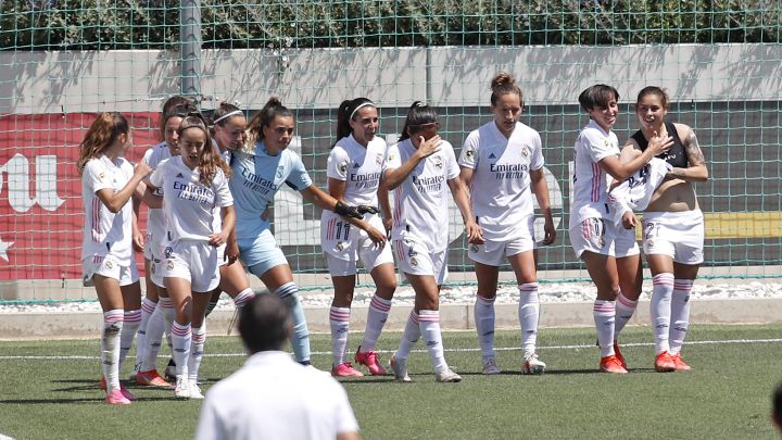 Alegría triunfo del Real Madrid femenino.