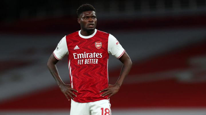 Thomas Partey con el Arsenal.