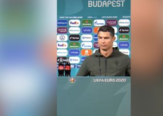 El gesto de Cristiano con uno de los sponsors de UEFA