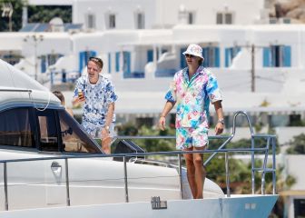 Haaland se relaja bajo el sol de Miconos