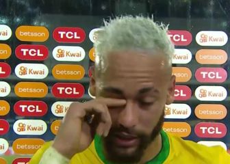 Neymar se derrumba en plena entrevista y Brasil se emociona