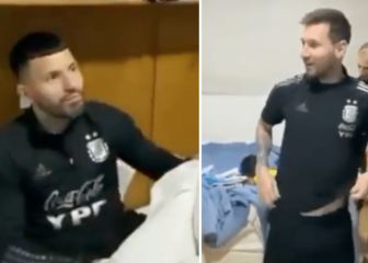 El gran momento viral del Kun con Messi