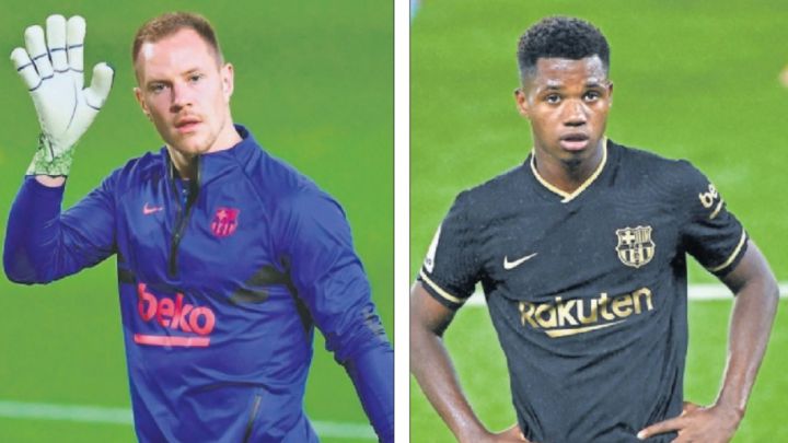 Ter Stegen y Ansu Fati