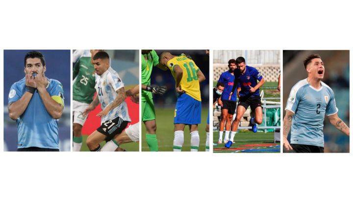 Suárez, Correa, Lodi, Felipe y Giménez. Ninguno brilla en la Copa América.