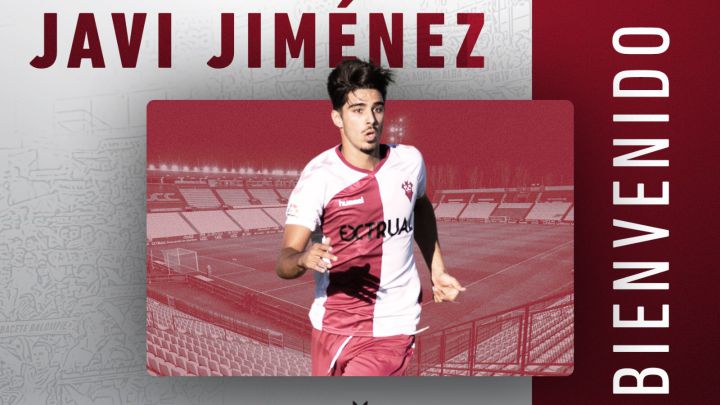 Javi Jiménez es presentado como nuevo jugador del Albacete Balompié.