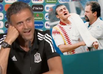 La broma de Luis Enrique y su nariz tras el codazo de Tassotti