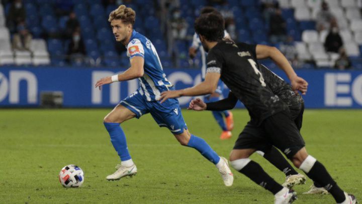 Borja Galán, durante un partido de la pasada temporada.