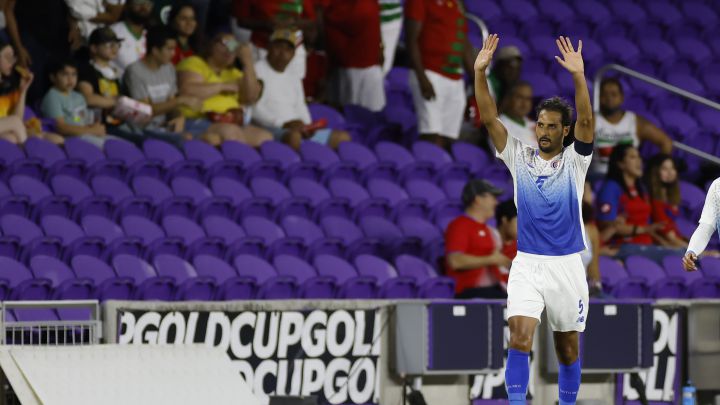 Borges, celebrado su gol ante Surinam.