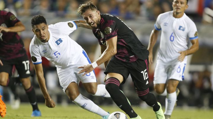 Héctor Herrera con la selección mexicana.