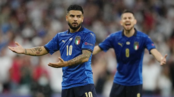 Insigne en la final de la Eurocopa 2020