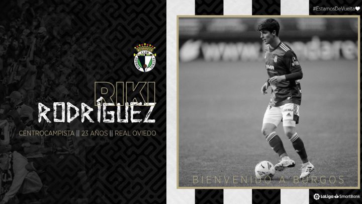 Riki Rodríguez llega al Burgos cedido por el Oviedo