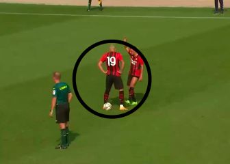 El engaño de Theo en una falta que terminó en un golazo