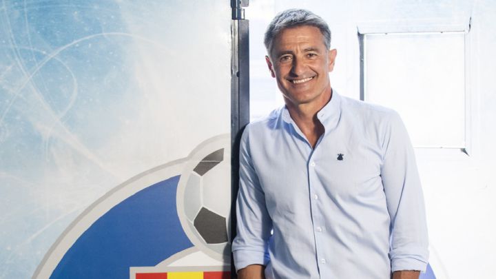 Míchel, posando ayer para As en las instalaciones del Getafe.