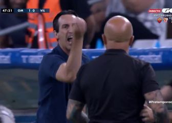 El caliente y tensionante cara a cara Sampaoli-Emery
