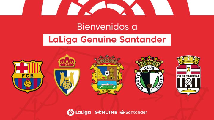 Cinco clubes entran en LaLiga Genuine Santander
