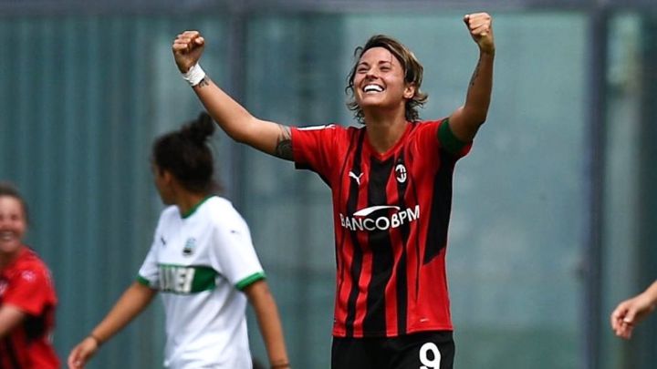 Valentina Giacinti con el Milan.