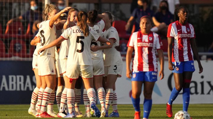 El Atlético cayó ante el Milan.
