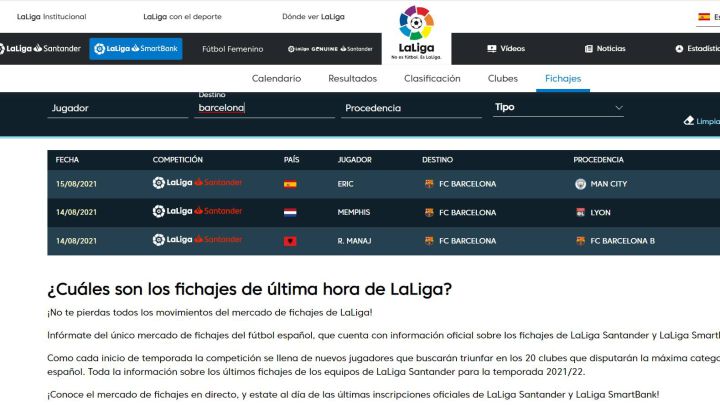Fin del culebrón: LaLiga da el OK a Memphis, Eric y Manaj