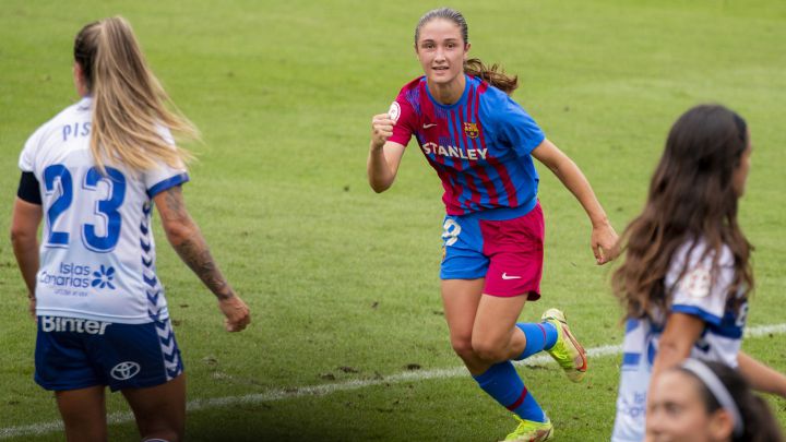 Bruna Vilamala con el Barcelona.