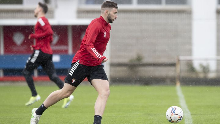 Moncayola vuelve a entrenar junto a sus compañeros