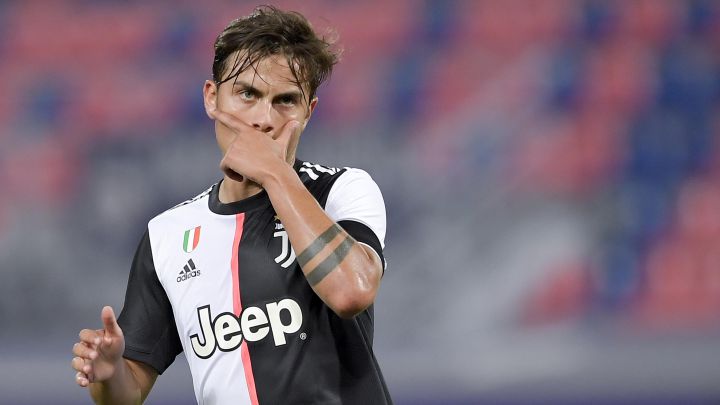 Paulo Dybala celebra un gol con la Juventus.