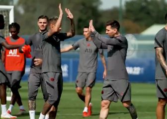 Vean el espectáculo de Messi y Neymar entrenando