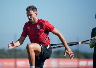 Stuani, la principal duda de Michel para recibir al Valladolid