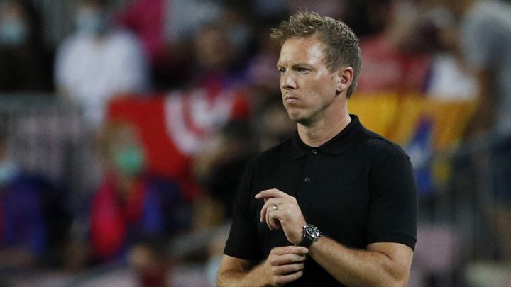 Jualian Nagelsmann, entrenador del Bayern de Múnich, antes del partido contra el Barcelona.