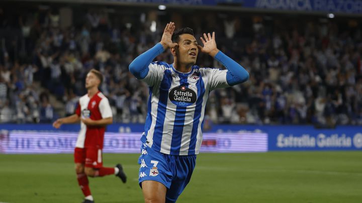 Miku marcño el primer gol de la temporada del Depor al Celta B.