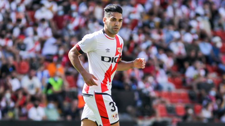Radamel Falcao durante el partido del Rayo Vallecano contra el Getafe.