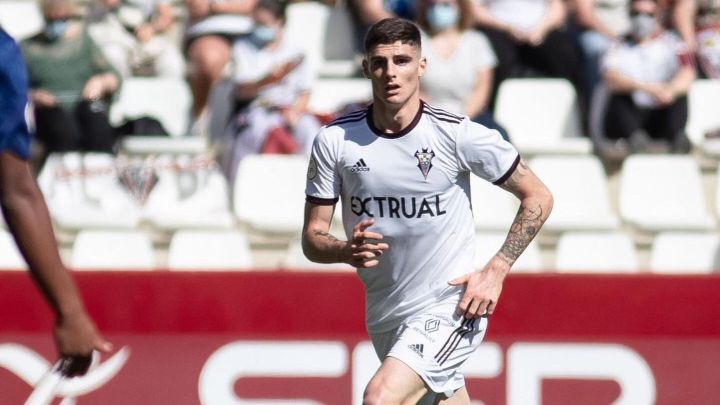 Eric Montes, jugador del Albacete Balompié, durante un partido.