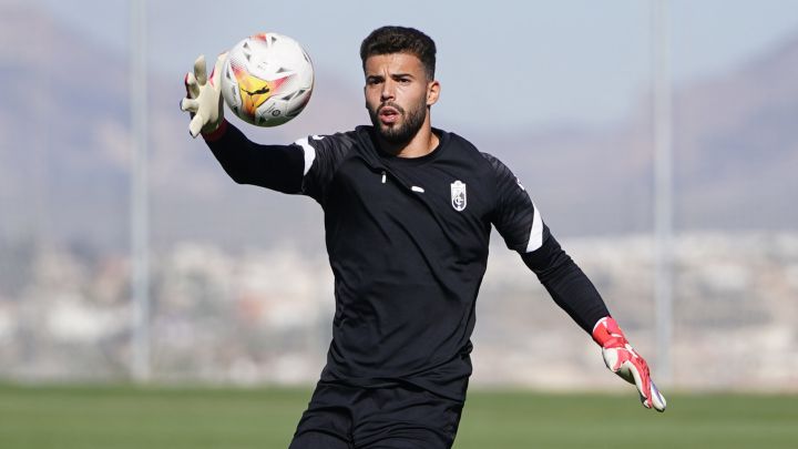 Luis Maximiano durante un entrenamiento.