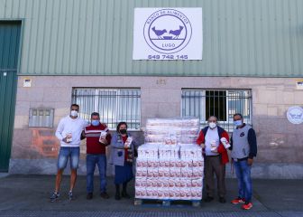 El Lugo aporta 1,5 toneladas de harina al Banco de Alimentos