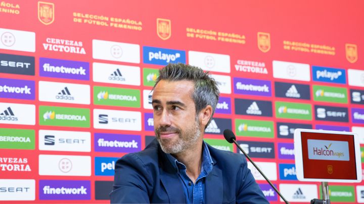 Jorge Vilda durante una rueda de prensa.