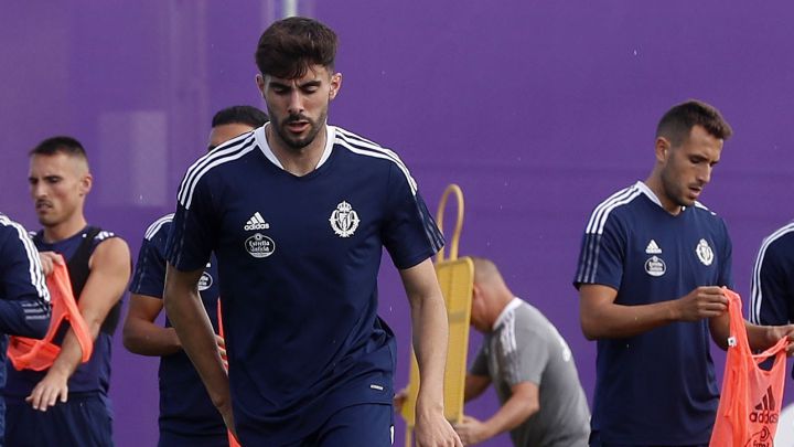 VALLADOLID, 16/09/21. PHOTOGENIC. ENTRENAMIENTO DEL REAL VALLADOLID. KIKE