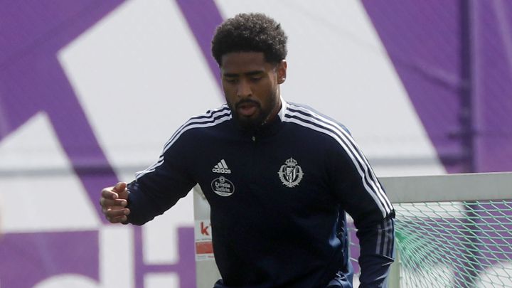 Janko volvió a entrenarse con sus compañeros del Real Valladolid.