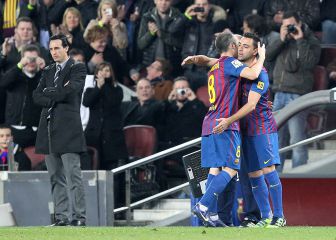 Emery y Xavi, del césped al banquillo de forma inmediata