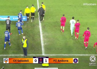 El Andorra ahonda en el 90' la herida del Sabadell