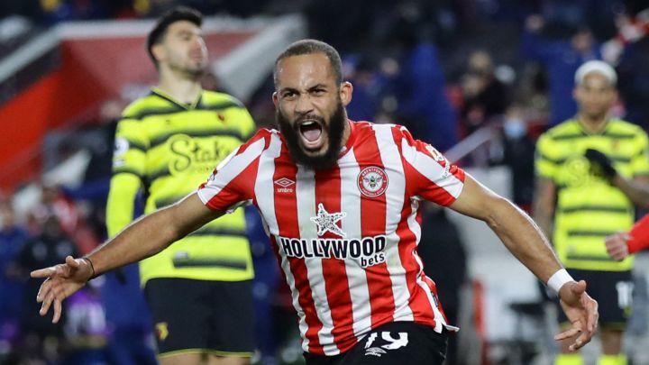 Mbeumo celebra un gol del Brentford