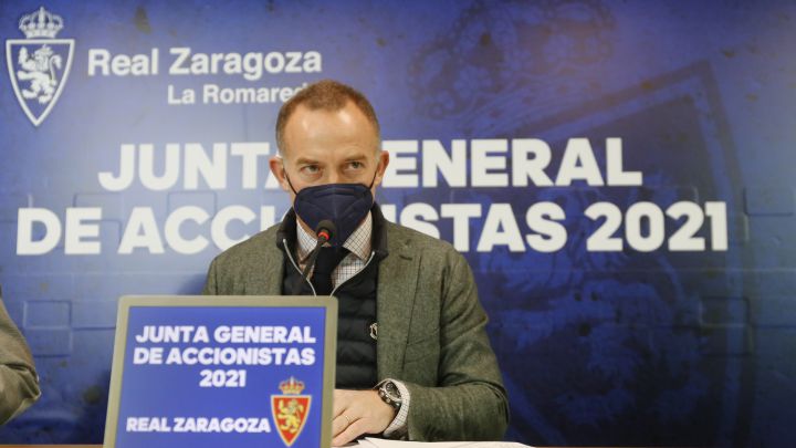 El presidente Christian Lapetra, durante la última Junta General de Accionistas.