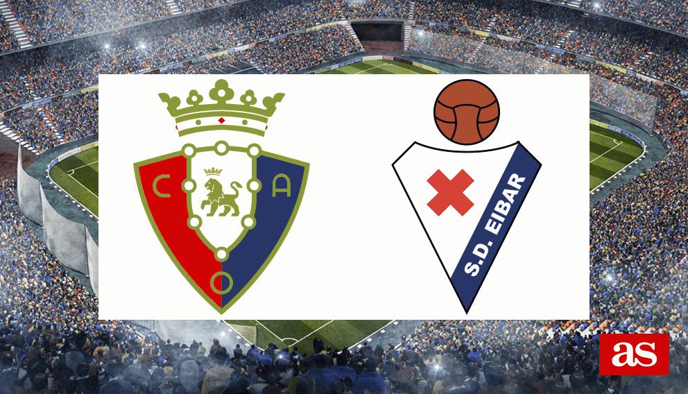Osasuna - Eibar en vivo y en directo online: LaLiga Santander 2016/2017