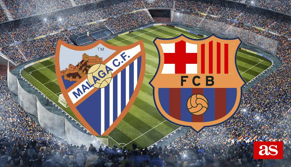 Málaga - Barcelona en vivo y en directo online: LaLiga Santander 2016/2017