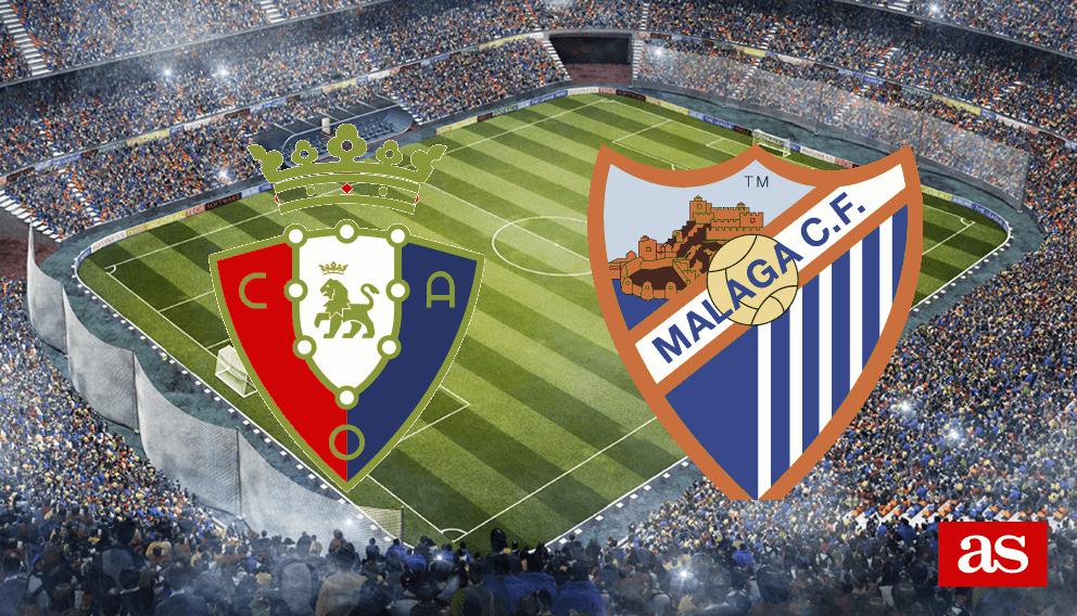 Osasuna - Málaga en vivo y en directo online: LaLiga Santander 2016/2017
