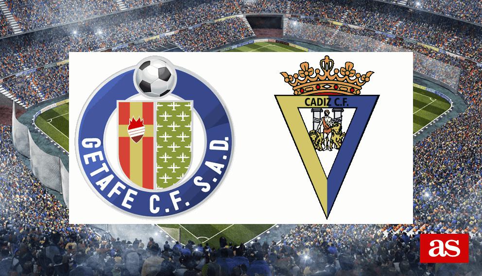 Getafe-Cádiz: goles, resultado y crónica - AS.com