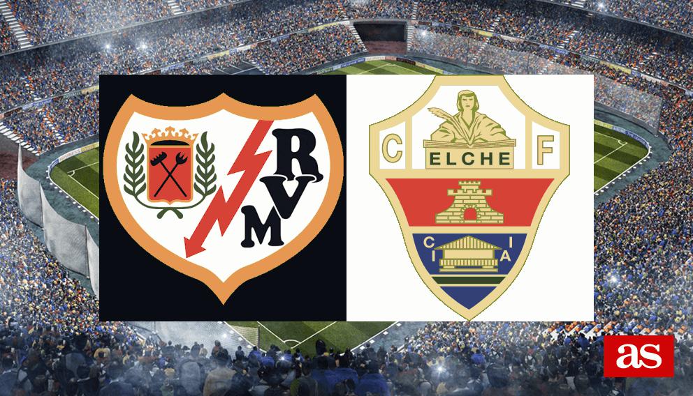 Rayo-Elche: goles, resultado y resumen - LaLiga 123