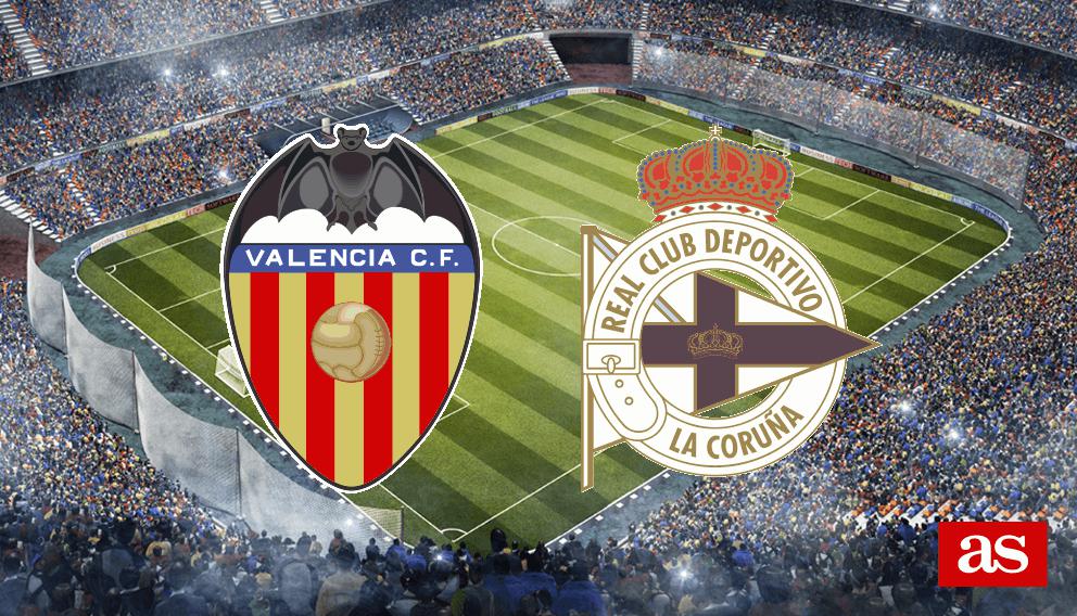 Valencia - Deportivo en vivo y en directo online: LaLiga Santander 2016/2017