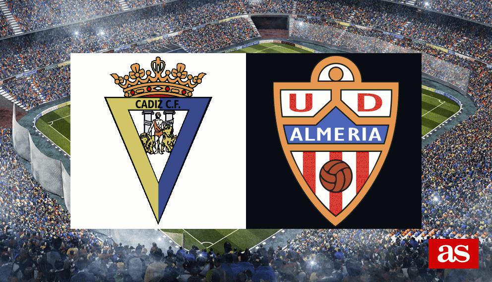 Cádiz 1-0 Almería: Resumen, goles y resultado