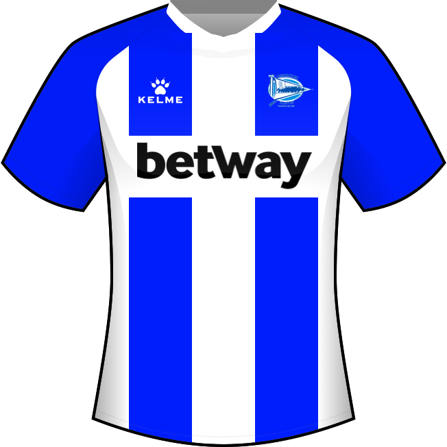 Primera equipación: Deportivo Alavés